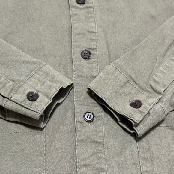 Les Deux Pascal Shirt Jacket Shacket - Lichen Green Men’s Size L Runs Small - Picture 5 of 9